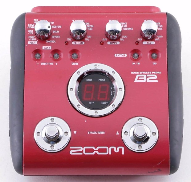 Zoom B2 Bass MultiEffects Pedal PD2141 Reverb