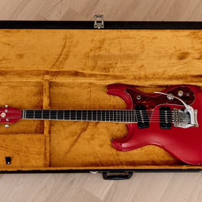 1970s Mosrite Ventures Model Vintage Guitar Strawberry Red w/ Case, Firstman Japan image 17