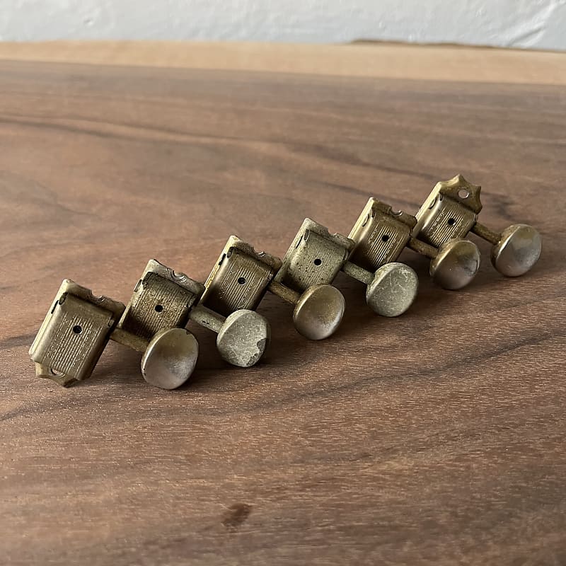 Fender Kluson Deluxe Tuner Set Double Line Vintage 1964-1967 - Nickel image 1