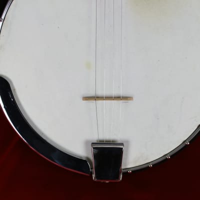 Harmony Roy Smeck 4 String Vintage with Case Black image 6