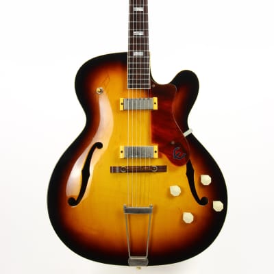 RARE 1958 Epiphone Gibson-Made Zephyr Regent Thinline E312T Electric - 2 New York Pickups, Cutaway image 6