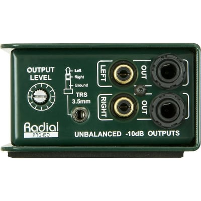 Radial Engineering PRO ISO Stereo Line Isolator +4dB to -10dB with Radial Transformer image 3