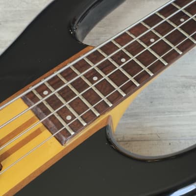 1989 Aria Pro II ASB-60 Integra Series Neckthrough Bass (Black) image 5