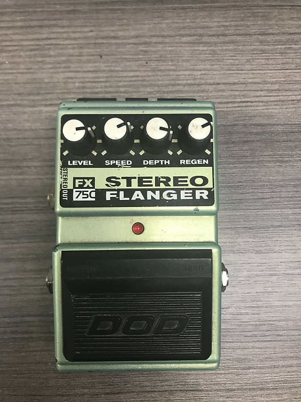 DOD FX75C Stereo Flanger 1990s - Green image 1