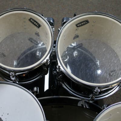 Mapex Rebel Drum Set with Cymbals & Hardware, Black image 9