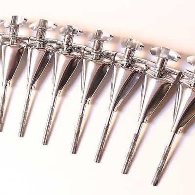 SET of 20 Slingerland Bass Drum Tension Rods & Claws - Late 1970s  /  INSPECTED & TESTED image 11