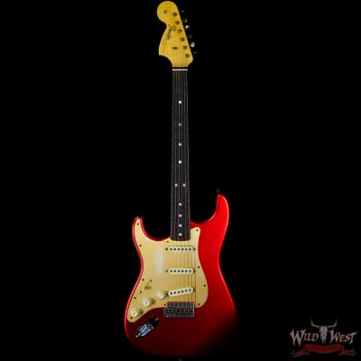 Fender Custom Shop Limited Edition Big Head Stratocaster Jouneyman Relic Hand-Wound Pickups Lefty Left-Handed Candy Apple Red image 3