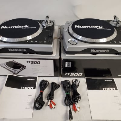 NUMARK TT-200 Hi Torque Direct Drive Turntables With Manuals | Reverb