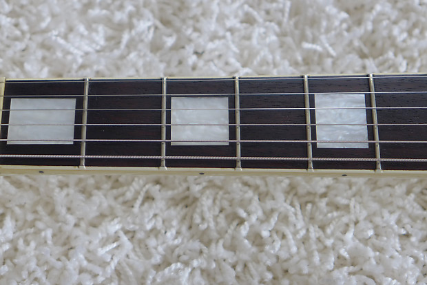 Very Nice Burny RLC-60 Custom Les Paul Copy 80s White MIJ