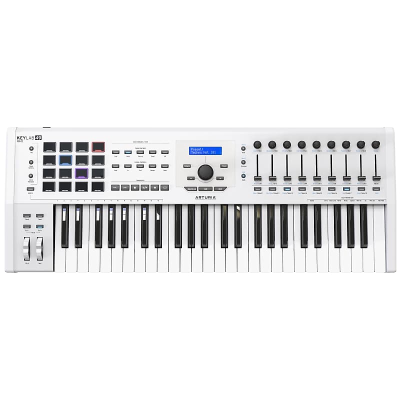 Arturia KeyLab MkII 49 MIDI Keyboard Controller, White image 1