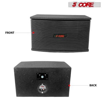 5 Core 8 Inch PA Speaker System Vented Subwoofer 800W PMPO 80W RMS 8 Ohm Portable DJ Party Full Range Sound  Ventilo 890 image 6