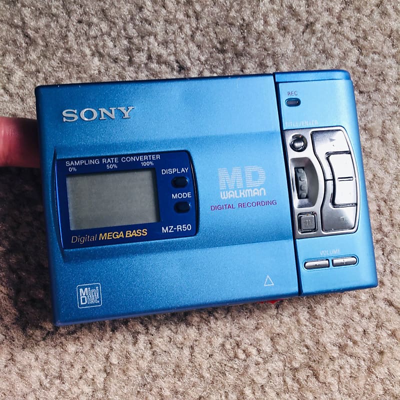 RARE] Sony MZ-R50 Walkman MiniDisc Player, Excellent Blue