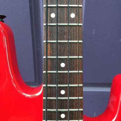 1986 Charvel 2B Electric Bass in Red - Made in Japan image 6
