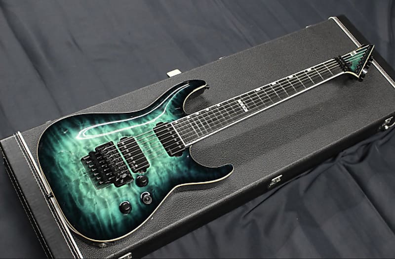 ESP E-II HORIZON FR-7 2023 - Black Turquoise Burst | Reverb