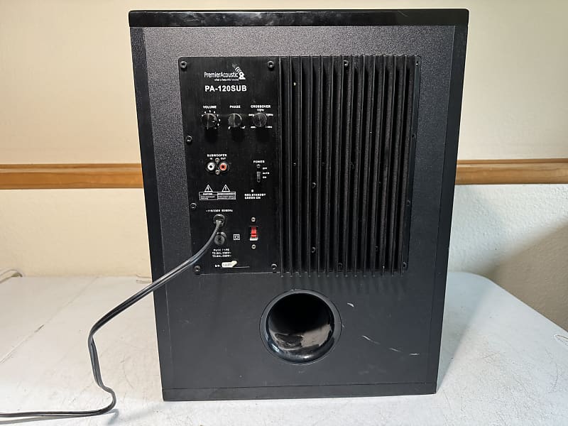 Premier Acoustic PA-120SUB Powered Subwoofer Bass Home Theater Audiophile  Loud