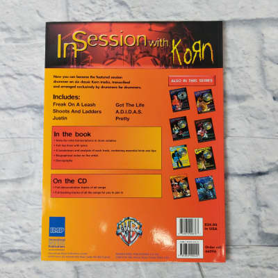 In Session With Korn Drum Sheet Music Book with CD image 3