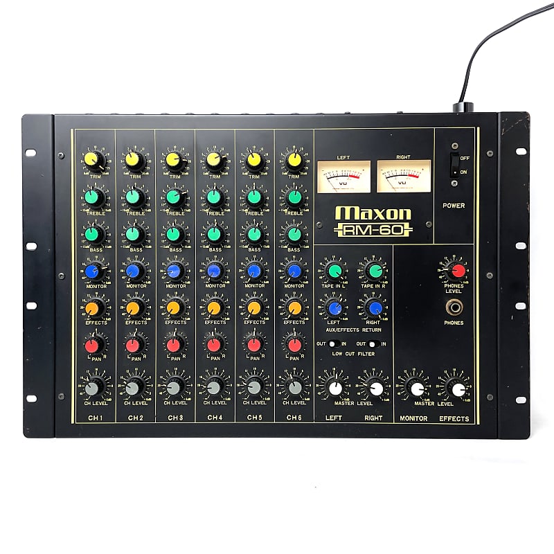 Maxon (Ibanez) RM-60 Rotary 6 Channel Mixer Rare Vintage