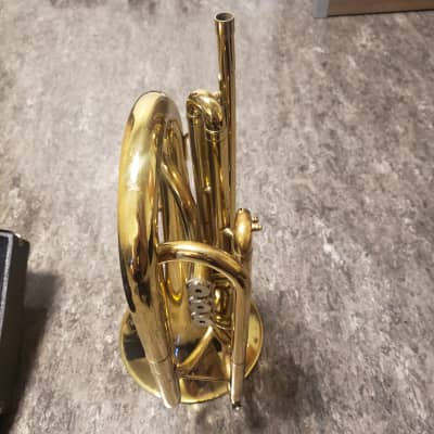McBrowny Marching Valve Trombone (Flugabone) 90s - Lacquered Brass image 2