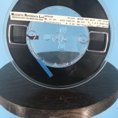 1/4 30 IPS MRL 21L221 AES 250 nWb/M Multi-Frequency (12 Frequency) Calibration  Tape