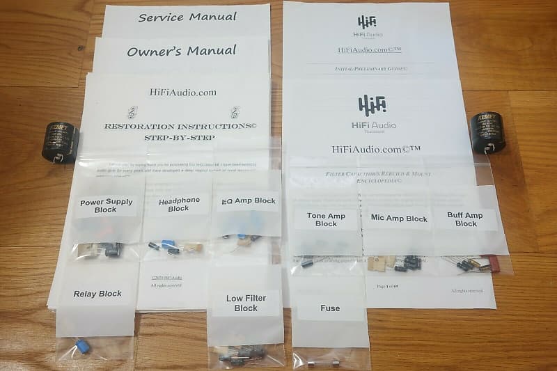 Kenwood 700C restoration kit filter capacitor repair rebuild fix  			