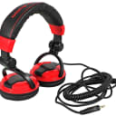 American Audio HP550 Lava Red/Black Over-the-Ear High-Powered DJ Headphones