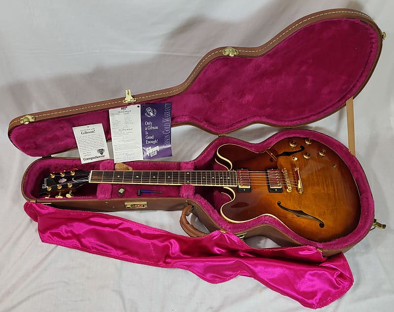 Gibson ES335 Model ESDT mfg. in 1993 - Honey Sunburst