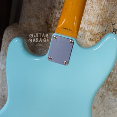 2006 Fender Japan Mustang 65 Vintage Reissue Daphne Blue Seymour Duncan humbucker offset guitar CIJ image 14