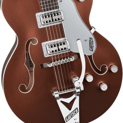GRETSCH - G6118T Players Edition Anniversary Hollow Body with String-Thru Bigsby  Rosewood Fingerboard  Two-Tone Copper Metallic/Sahara Metallic - 2401157831 image 3