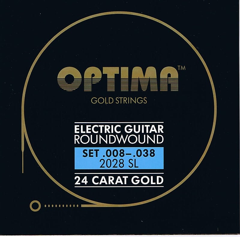 Optima 24 K Gold Plated .008 .038 Electric Guitar Reverb UK