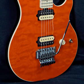 Ernie Ball Music Man Axis Trans Orange Electric Guitar image 4
