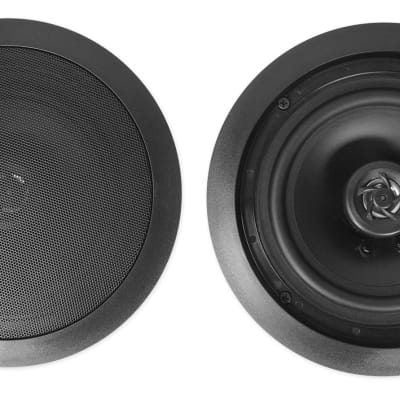 Pair Rockville HC655 Black 6.5" 500 Watt In-Ceiling Home Theater Speakers 8-Ohm image 2