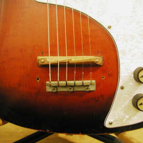 1965 Silvertone Single Pickup Sunburst Electric Guitar image 7