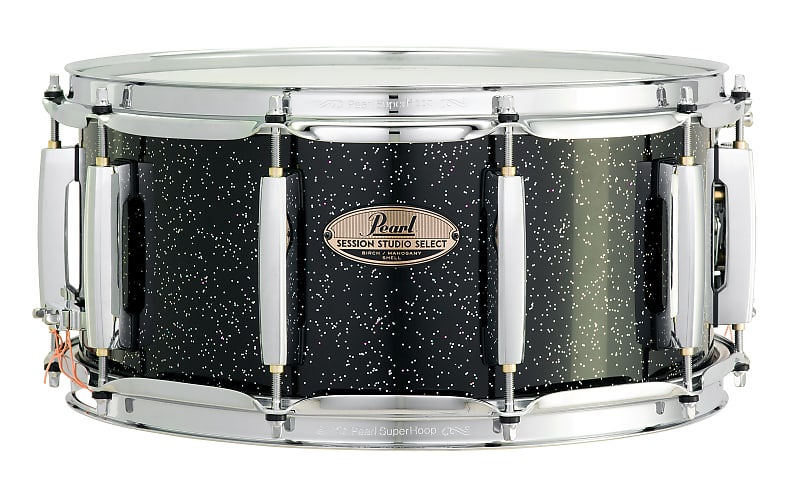 Pearl Session Studio Select 14"x6.5" Snare Drum BLACK HALO GLITTER STS1465S/C316 image 1