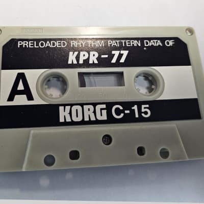 KORG KPR-77 C-15 Pre-Load Programs Rhythm Pattern Data Cassette Tape