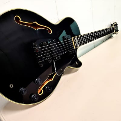 1991 Ibanez GB30 Semi-Hollow Body Guitar Black Finish George Benson Model RARE! image 5