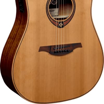 Lag T70DCE Tramontane Dreadnought Cutaway Natural image 1