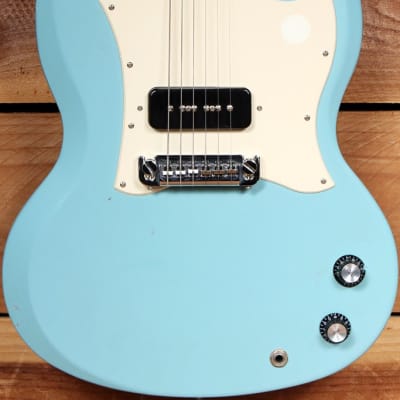 GIBSON Ultra Rare Yamano Japanese Run SG JUNIOR Jr 60s Rare P-90! Blue 60343 image 5
