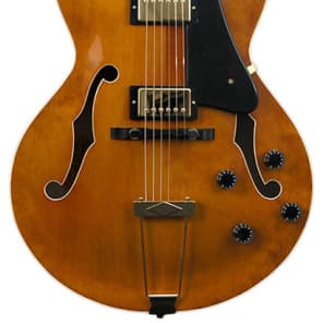 Heritage Mimi Fox Hollow Body Custom Carved Guitar - Amber Translucent - case included image 1