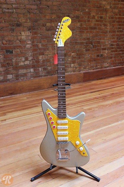DiPinto Galaxie 4 Silver Sparkle w/ Gold Pearl Pickguard image 2