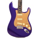 Fender American Ultra Stratocaster Plum Metallic w/Ebony Fingerboard & Anodized Gold Pickguard (CME Exclusive) (Serial #US23062054)