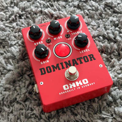 OKKO Dominator MKII Distortion Pedal - Red for sale