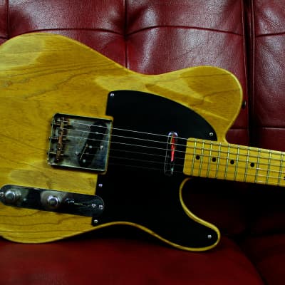 Palermo The Boss Electric Guitar 2024 - Aged Natural w/ Fender Custom Noiseless Telecaster Pickups NEW for sale