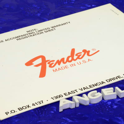 Fender 75 Lead Amplifier  With Reverb '80s Owner's Manual Booklet Original N.O.S. Print image 2