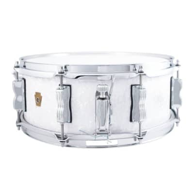 Ludwig Legacy Maple Snare Drum 14x5.5 White Marine Pearl image 2