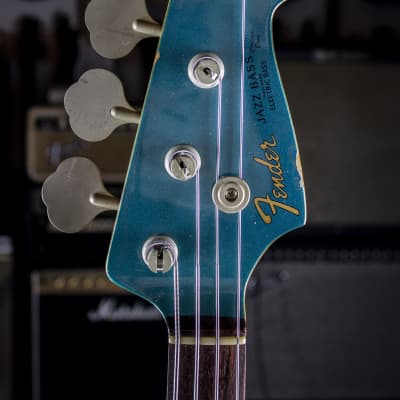Japan Fender Jazz Bass JB62 MH 1998 Lake placid blue image 9