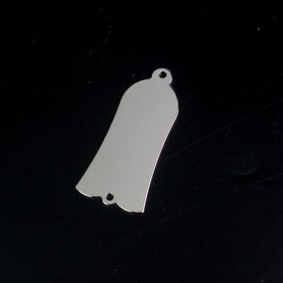 Bell style Guitar Truss Rod Cover, 2-screw, Metal, Chrome
