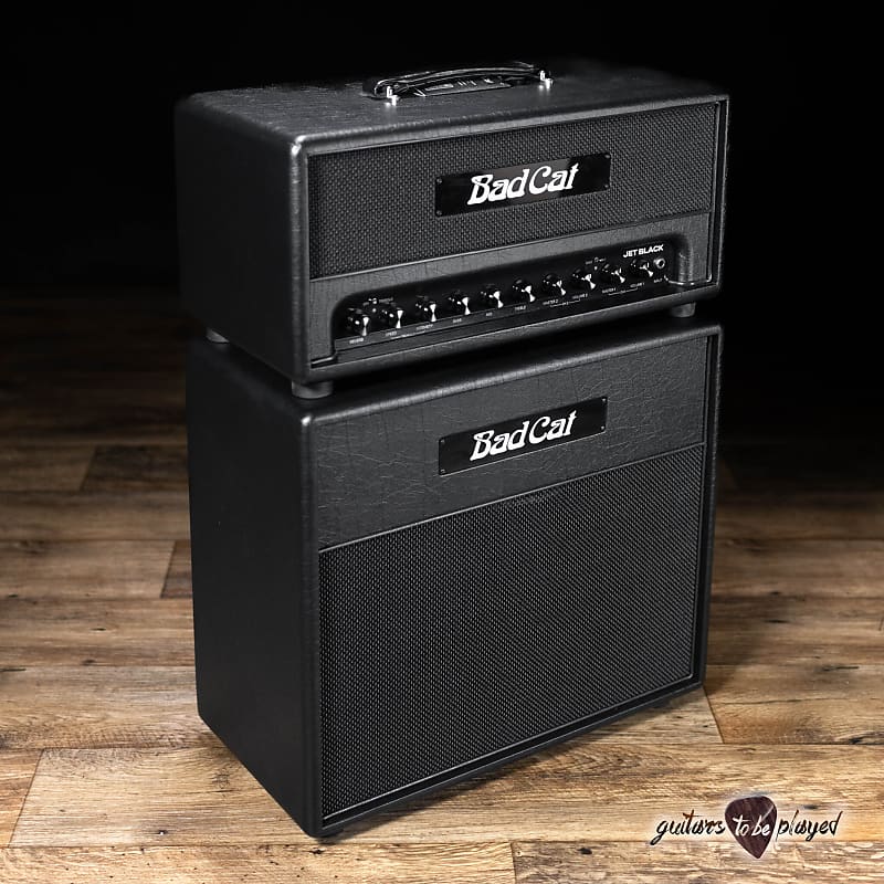 Bad Cat Jet Black 38W 2-Channel Tube Amp Head w/ Compact 1x12 | Reverb