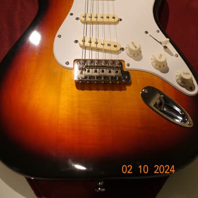 Squier "Silver Series" (Made in Japan-Fujigen Gakki) Stratocaster 62 - 1993 Sunburst/ Fender USA pickups/ Super clean/Video imagen 22