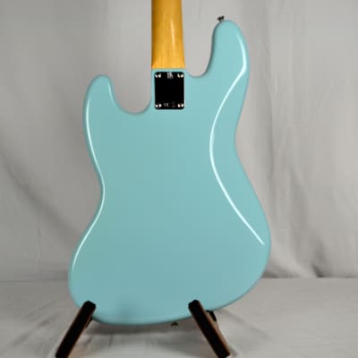 Fender Vintera '60s Jazz Bass with Fender Gig Bag - Daphne Blue image 8