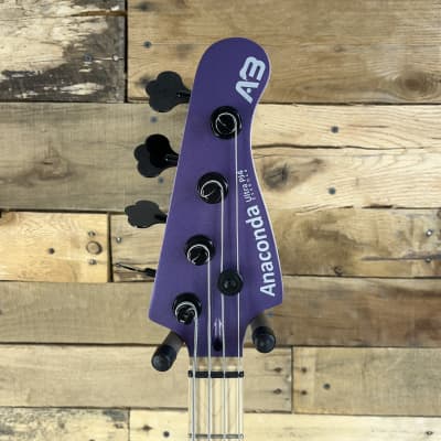 Anaconda Ultra PJ4 Essence 4-String Bass (2021) Metallic Purple w/DiMarzio Pickups image 5